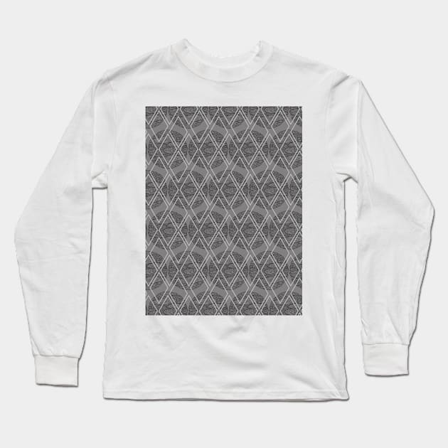 Circles and Diamonds Pattern Long Sleeve T-Shirt by zarya_kiqo